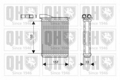 QUINTON HAZELL qhr2091 -  Теплообменник, отопление салона